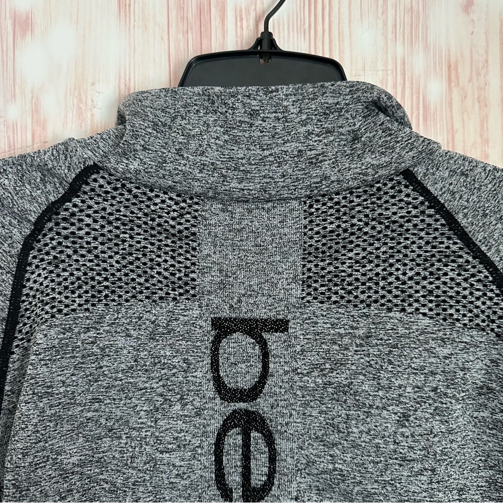 Bebe Sport Gray Long Sleeve Mesh Detail Zip Up Athletic Jacket Size Size L - Picture 11 of 15